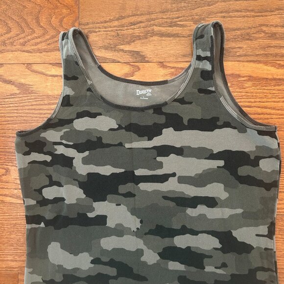 NWOT Duluth Trading Co No Yank Tank Top Gun Metal Camo Size Large NEVER WORN - Picture 4 of 8